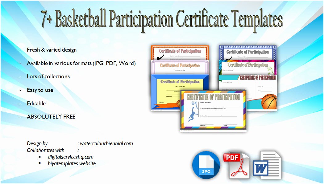 Basketball Certificates Free Download Beautiful Download 10 Basketball Mvp Certificate Editable Templates