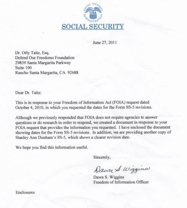 Benefits Verification Letter Unique Obama’s Mama Had A Fraudulent social Security Number too