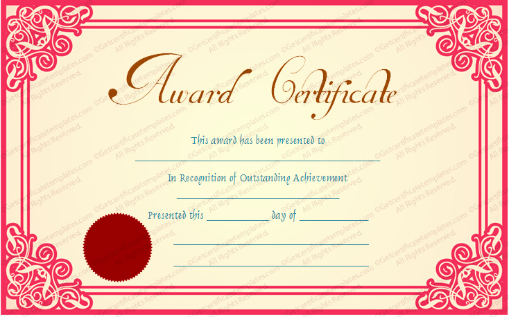 Best Boyfriend Award Printable Beautiful Best Achievement Award Certificate Template