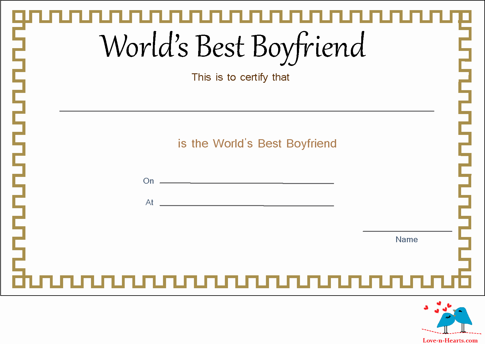 Best Boyfriend Award Template Luxury Free Printable World S Best Boyfriend Certificates