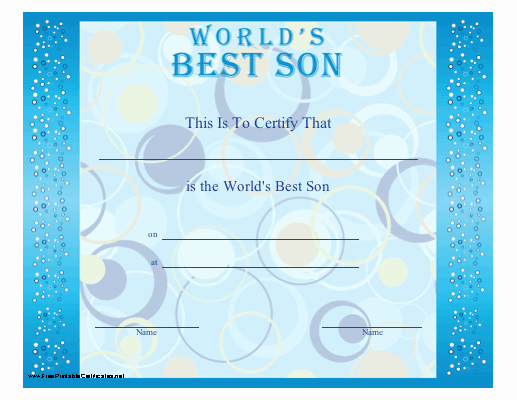 Best Dad Certificate Template Luxury A Printable Certificate for A Mother or Father to Present
