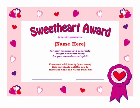 Big Sister Certificate Template Elegant Valentines Day Templates Fice Templates