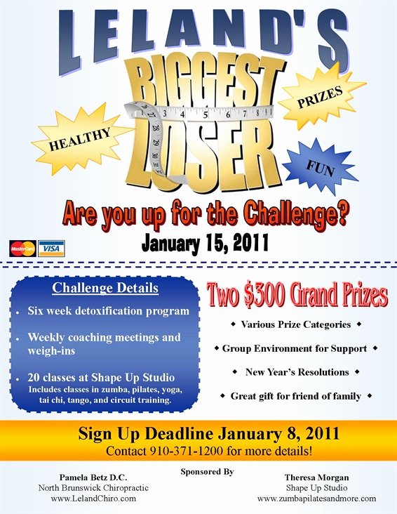 Biggest Loser Contest Flyer Template Elegant Biggest Loser north Brunswick Chiropractic and Acupuncture