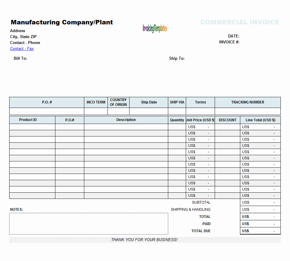 Bill Of Quantities Example Beautiful Mercial Invoice for Export In Excel