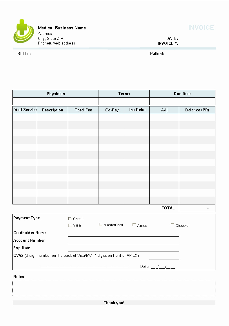 Bill Proposal Example Elegant Medical Invoice Template Invoice Manager for Excel
