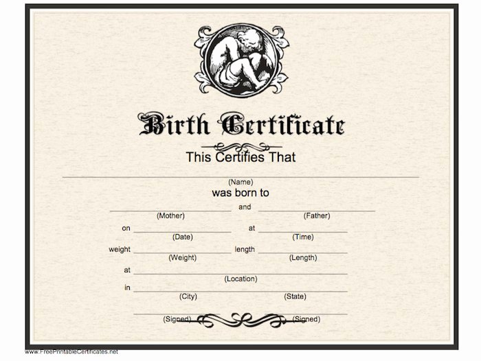 Birth Certificate Template for Microsoft Word Awesome 15 Birth Certificate Templates Word &amp; Pdf Free