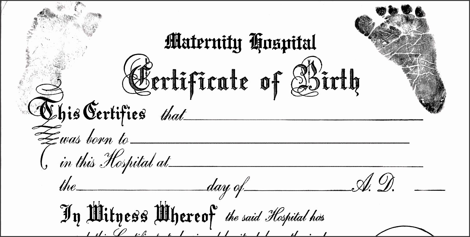 Birth Certificate Template for Microsoft Word Inspirational 10 Editable Birth Certificate Template Sampletemplatess