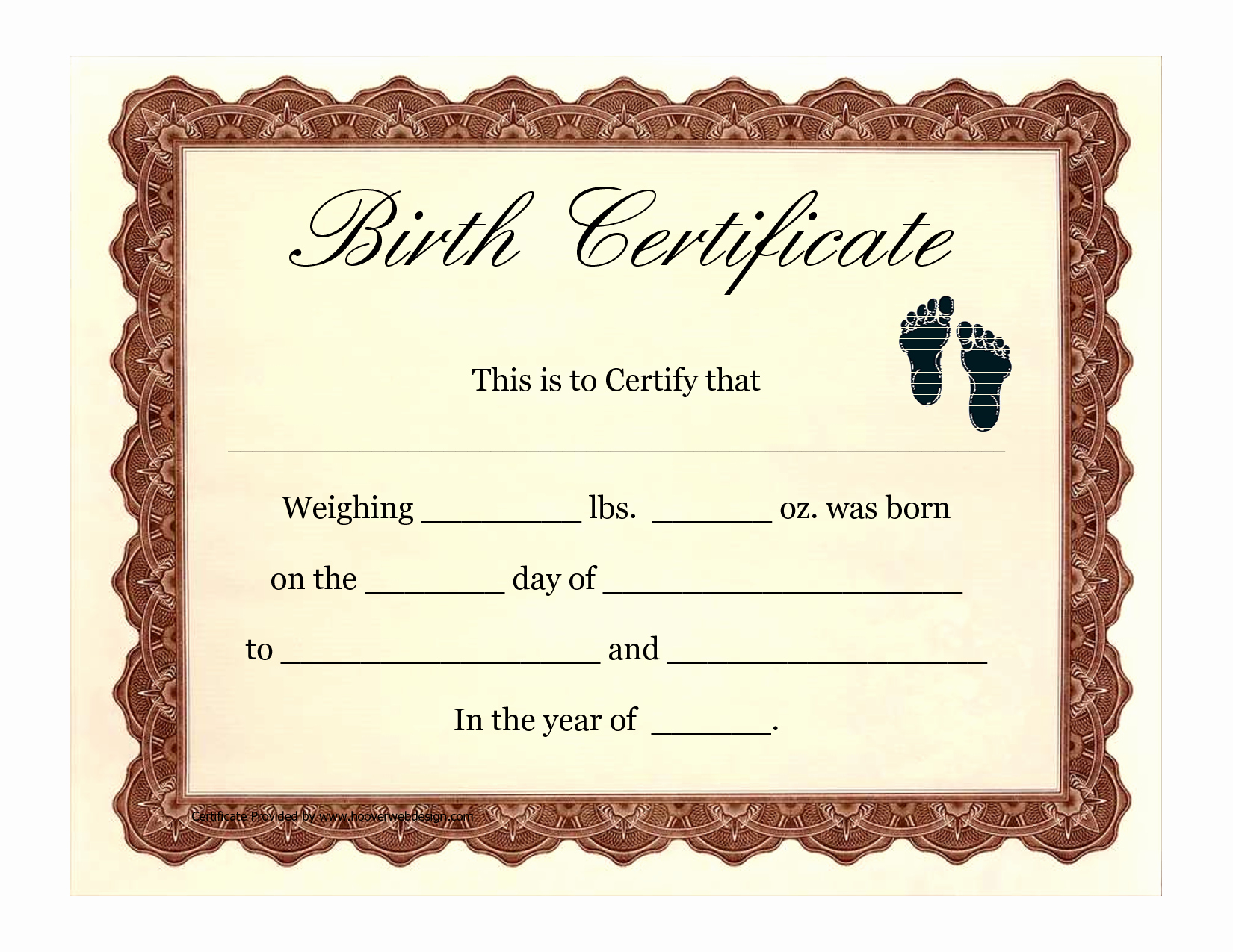 Birth Certificate Template Free Best Of Birth Certificate Template