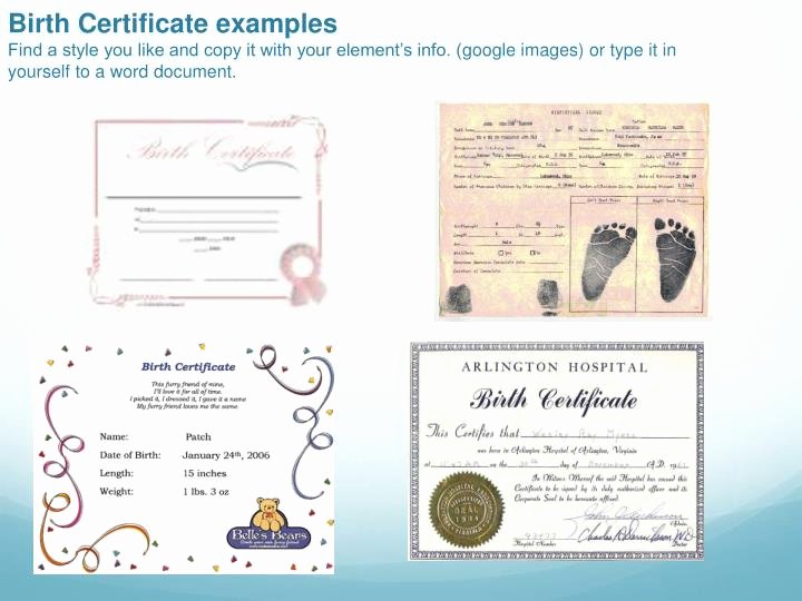 Birth Certificate Template Google Docs Beautiful Ppt Element Baby Book Project Powerpoint Presentation