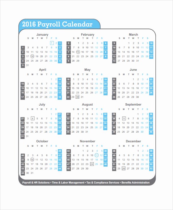 Biweekly Payroll Calendar Template 2017 Inspirational Semi Monthly Payroll Calendar 2017 Template