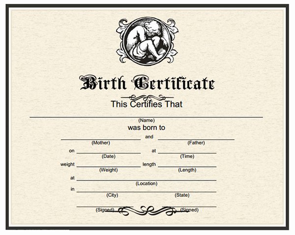 Blank Birth Certificate for School Project Elegant 13 Free Birth Certificate Templates