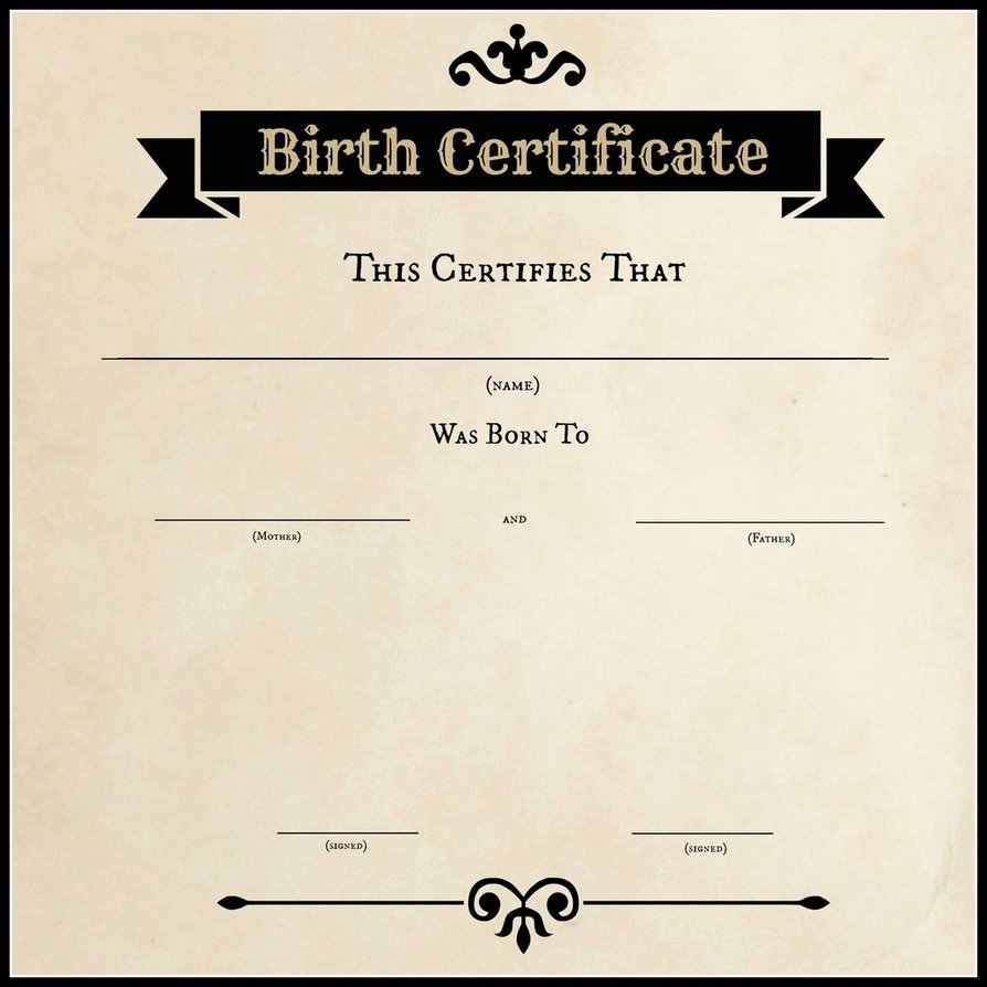 Blank Birth Certificate Images Best Of Blank Birth Certificate by Elaina96 On Deviantart