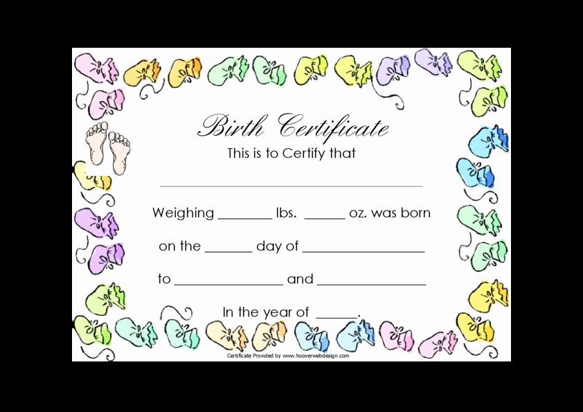 Blank Birth Certificate Images New Blank Birth Certificate