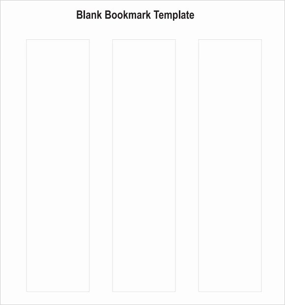 Blank Bookmark Template Word Luxury Free 6 Sample Blank Bookmarks In Pdf