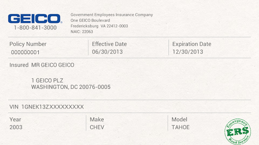 Blank Car Insurance Card Template Inspirational Description the Geico App We took Everything You Love
