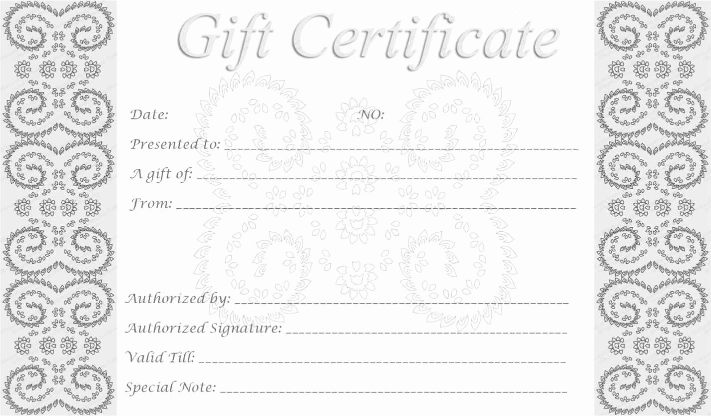 Blank Christmas Gift Certificate Template Lovely Christmas Blank Gift Certificate Template Free Template