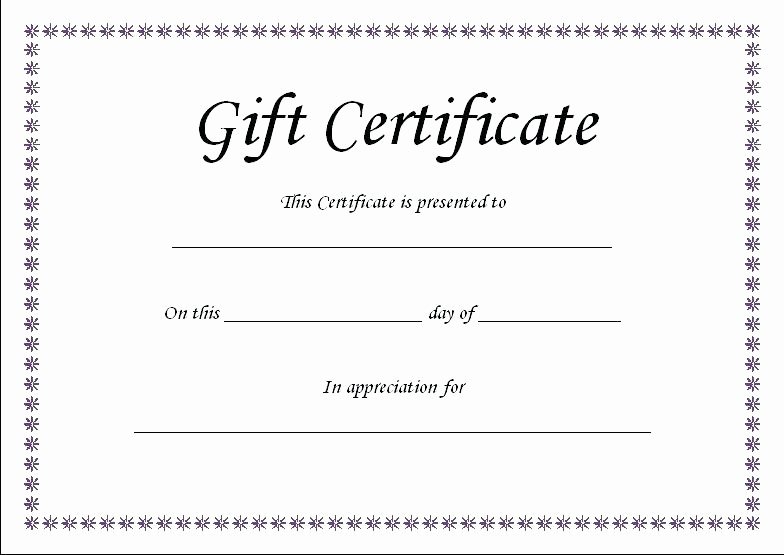 Blank Christmas Gift Certificate Template New Blank T Certificate Template – Ericremboldt