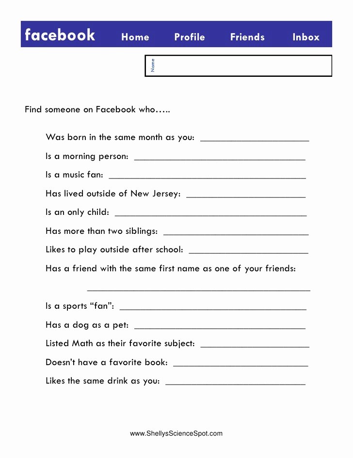 Blank Facebook Page Template Fresh Blank Activity Page