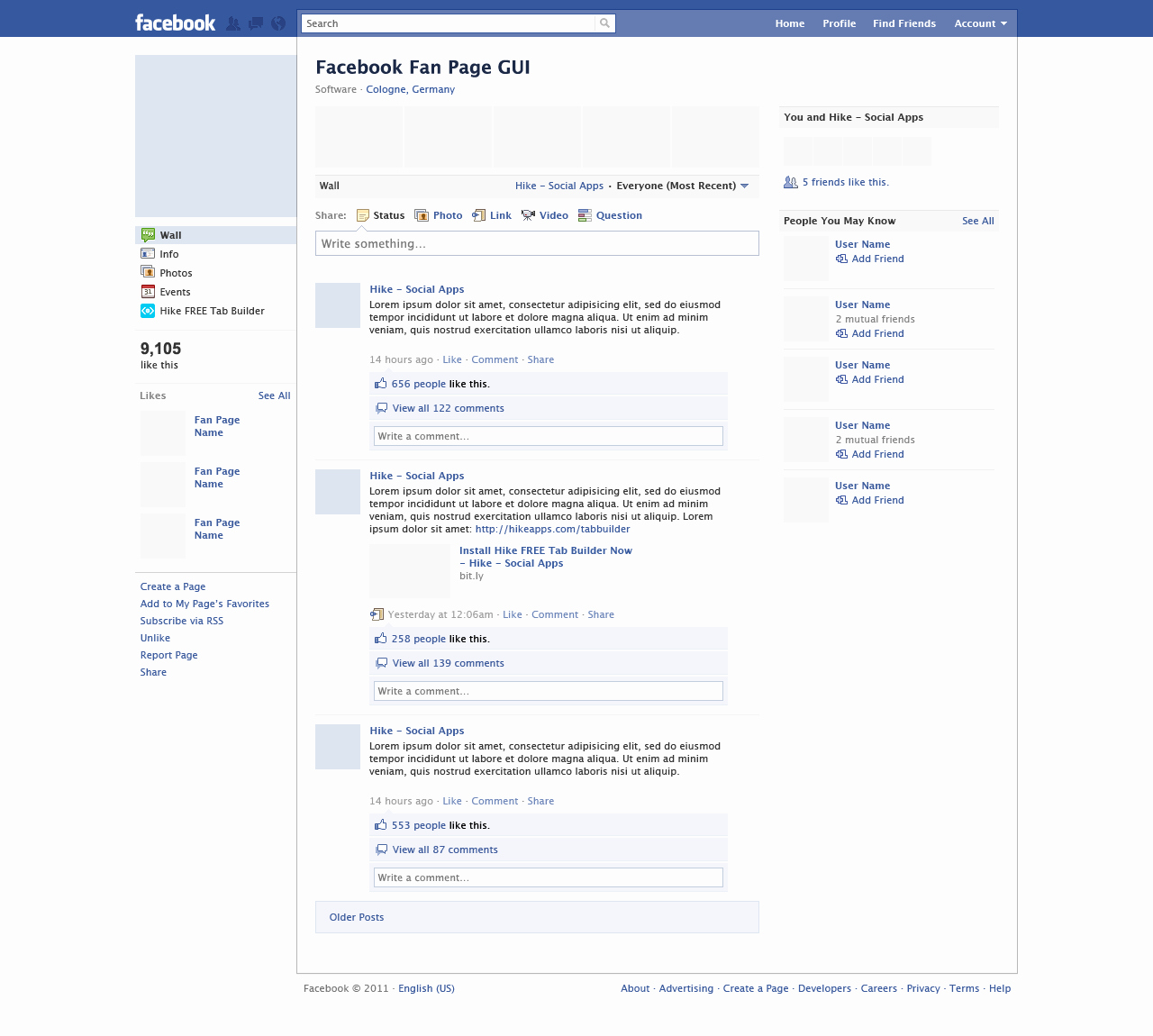 Blank Facebook Page Template New Blank Template