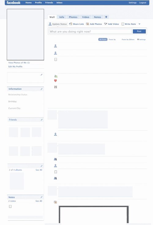 Blank Facebook Page Template Unique Template