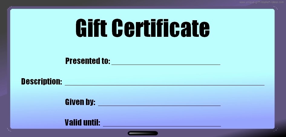 Blank Gift Certificate Paper Awesome Free Printable Blank Gift Certificates