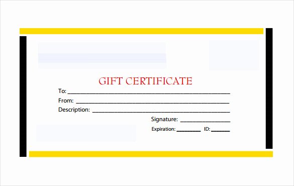 Blank Gift Certificate Paper Best Of 12 Blank Gift Certificate Templates – Free Sample