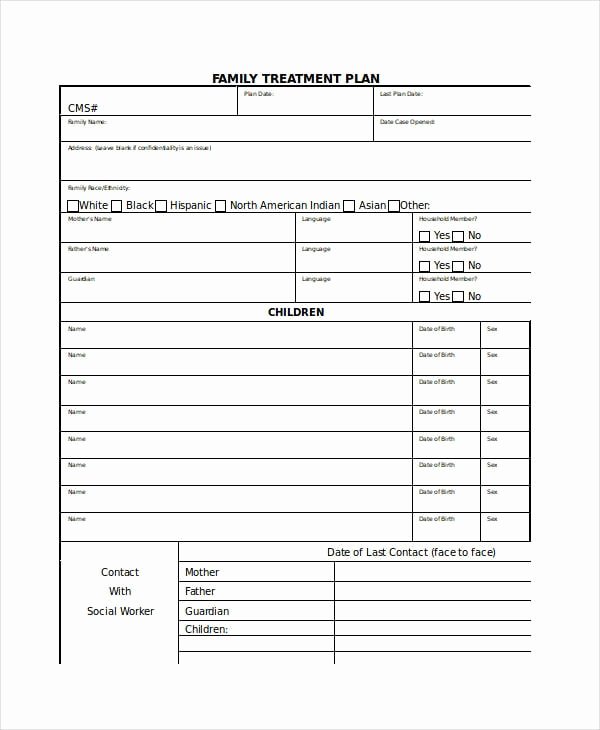 Blank Treatment Plan Template Best Of Free 23 Treatment Plan In Examples Samples Google Docs