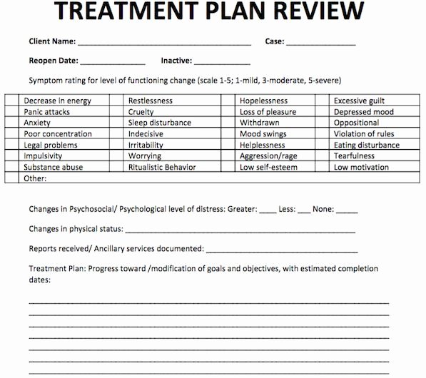 Blank Treatment Plan Template Luxury 17 Best Free Counseling Note Templates Images On Pinterest