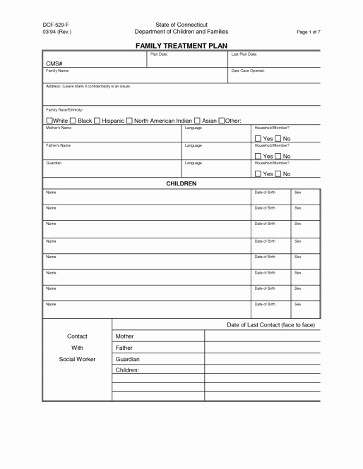 Blank Treatment Plan Template Luxury 38 Free Treatment Plan Templates In Word Excel Pdf