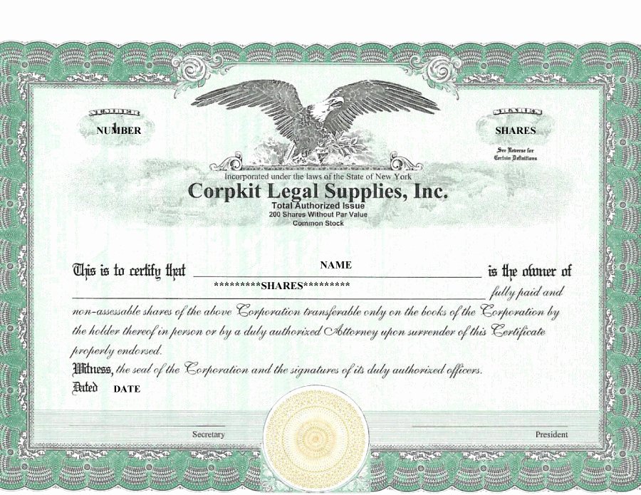Bond Certificate Template Free Awesome 40 Free Stock Certificate Templates Word Pdf