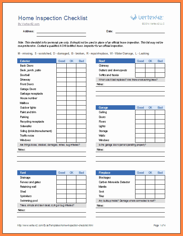 Building Inspection Checklist Awesome 4 Pre Purchase Building Inspection Report Template