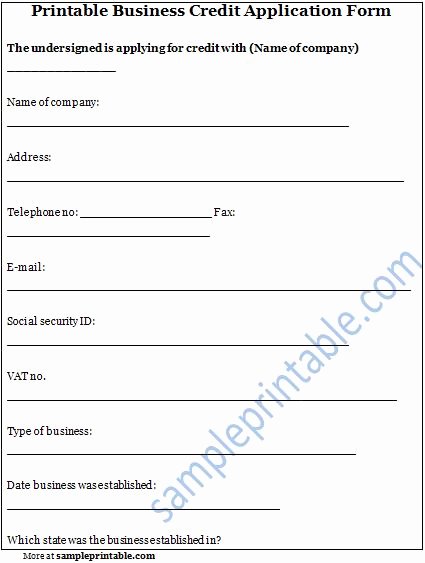 Business Credit Reference form Inspirational Free Printable Credit Reference form form Generic