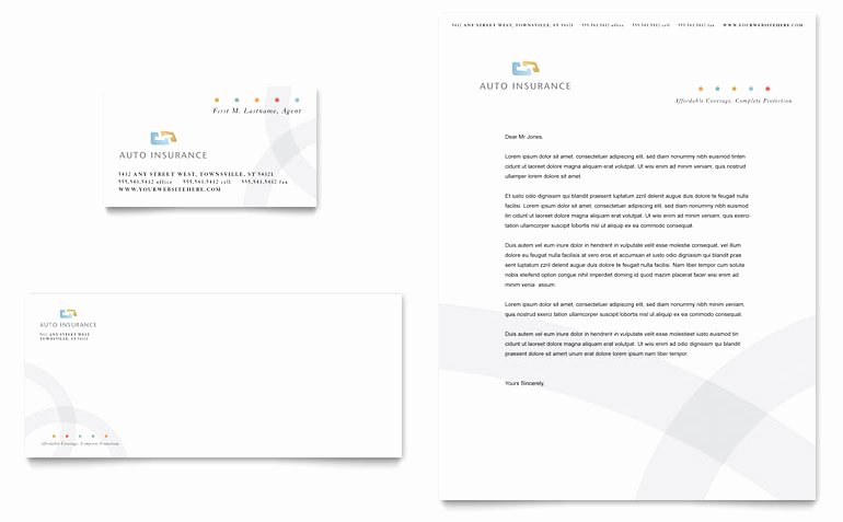 Car Insurance Templates Free Download New Car Insurance Pany Business Card &amp; Letterhead Template
