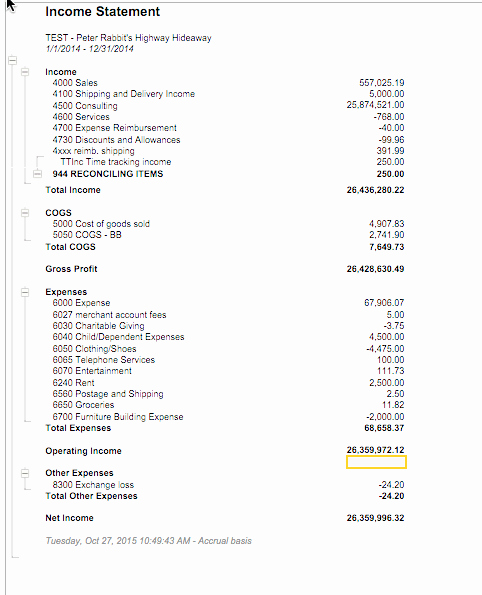 Cash Basis Income Statement Example Lovely In E Statement Report User Guide