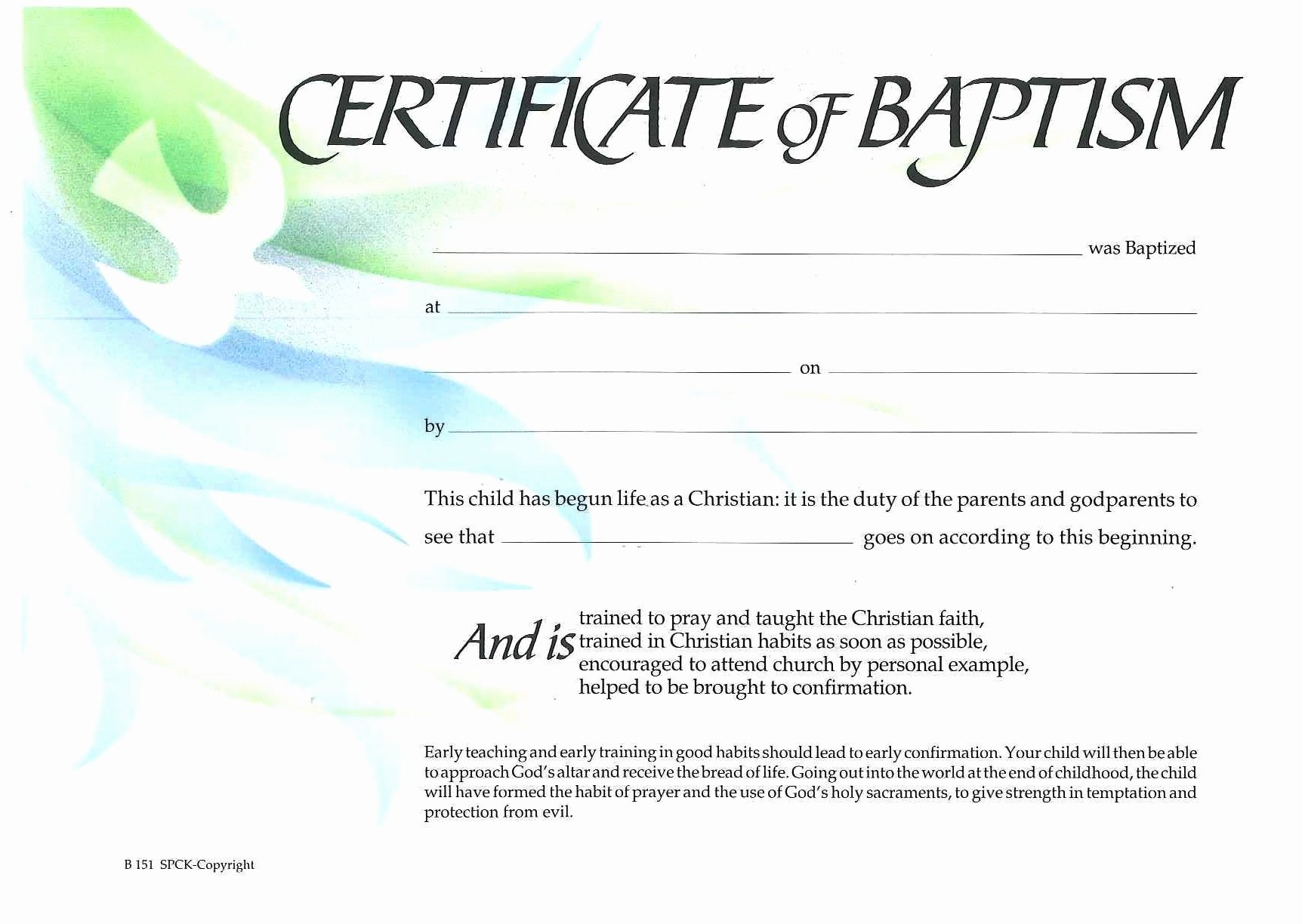  20 Catholic Baptismal Certificate Template Dannybarrantes Template