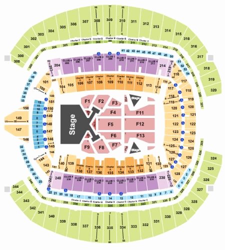 Centurylink Seating Chart with Rows and Seat Numbers Lovely Centurylink Field Seating Chart Taylor Swift
