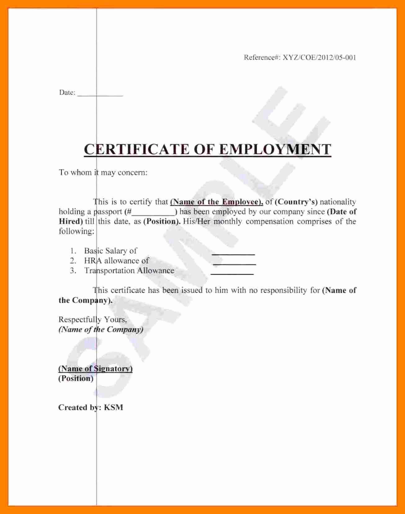 Certificate for Volunteer Work Luxury Certificate Employment