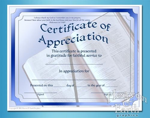 Certificate Of Appreciation Graduation Awesome Appreciation Certificates