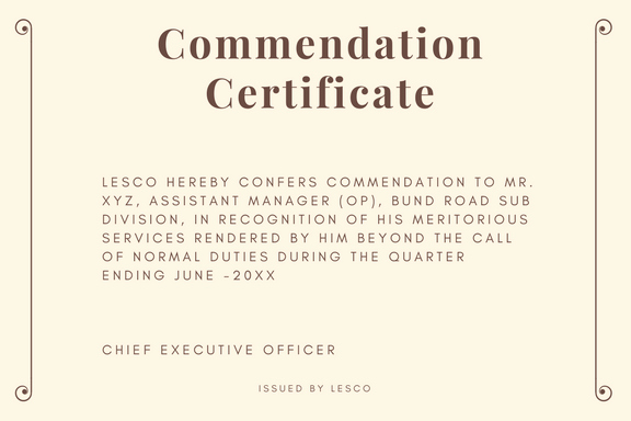 Certificate Of Commendation Usmc Template Elegant Certificate Of Appreciation format
