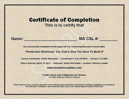 Certificate Of Completion Images Awesome Sample Ma Csl Ceu Course Pletion Certificate