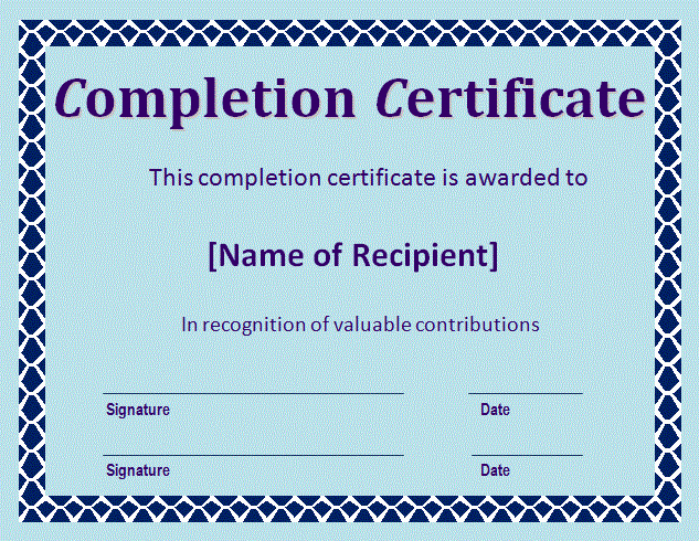 Certificate Of Completion Wording Inspirational Certificate Of Pletion Wording