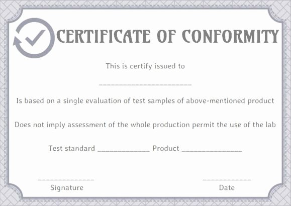 Certificate Of Conformance Template Word Unique 10 Best Certificate Of Conformance Images On Pinterest