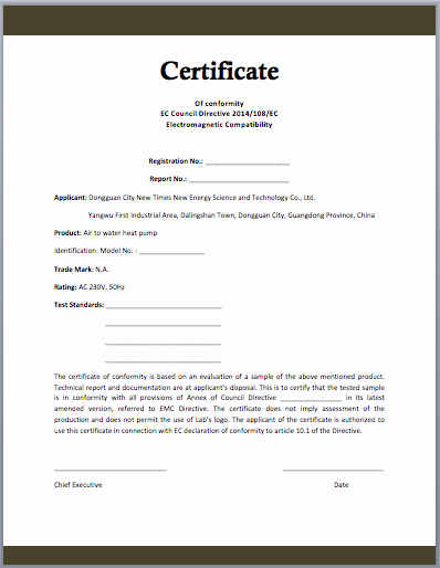 Certificate Of Conformity Template Beautiful Conformity Certificate Template Microsoft Word Templates