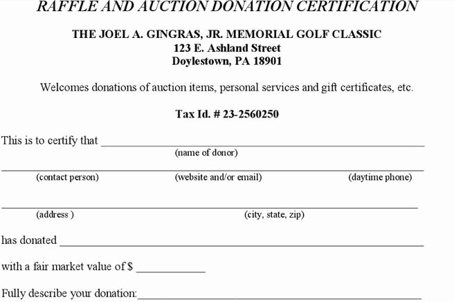 Certificate Of Donation Template Fresh 6 Donation Certificate Templates Free Download