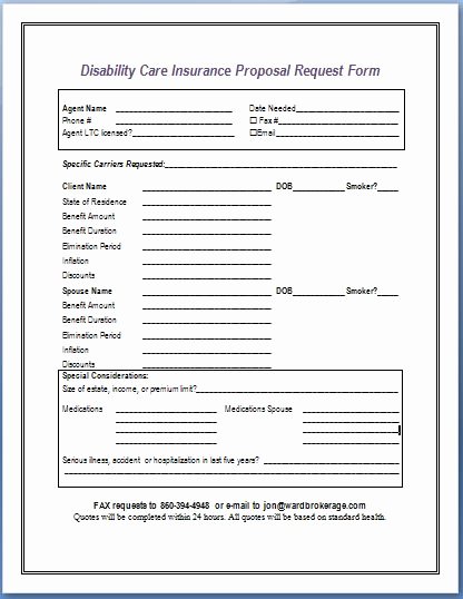 Certificate Of Insurance Request form Template Beautiful Sample Disability Application forms Template
