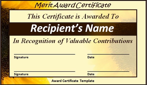 Certificate Of Merit Sample Fresh Free 26 Printable Sample Certificate Templates In