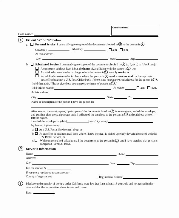 Certificate Of Service Sample Awesome Free 15 Sample Certificate Of Service forms
