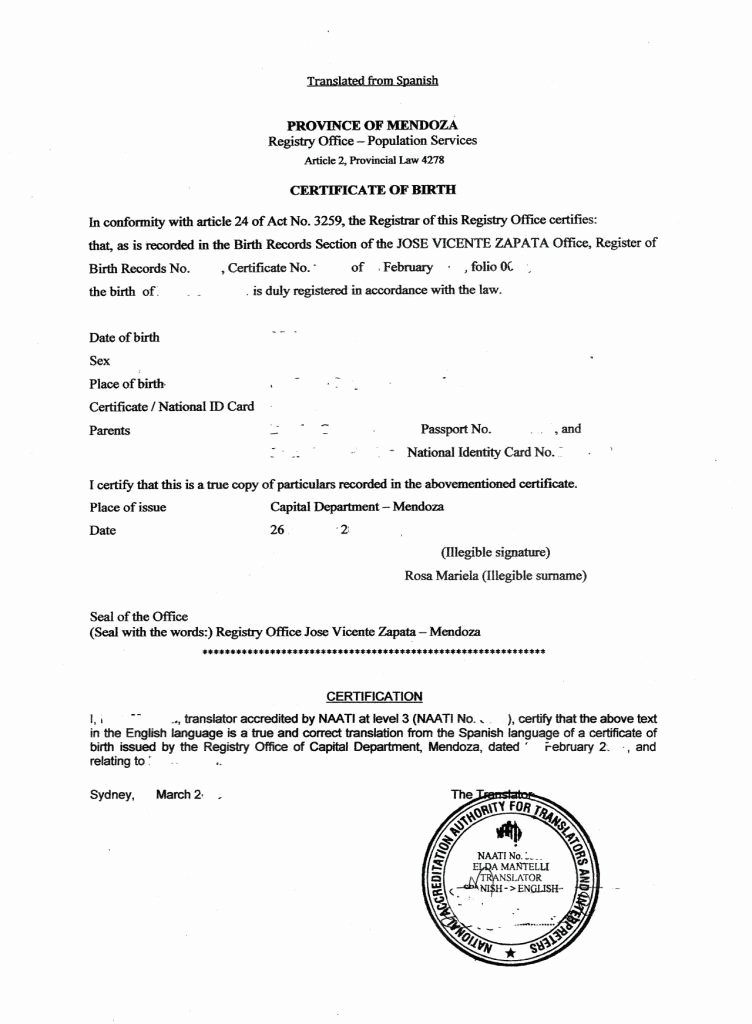 Certificate Of Translation Template Luxury Haitian Birth Certificate Translation Template