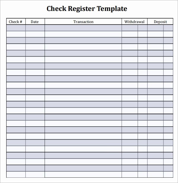 Checkbook Balance Worksheet Best Of Free 9 Sample Check Register Templates In Pdf