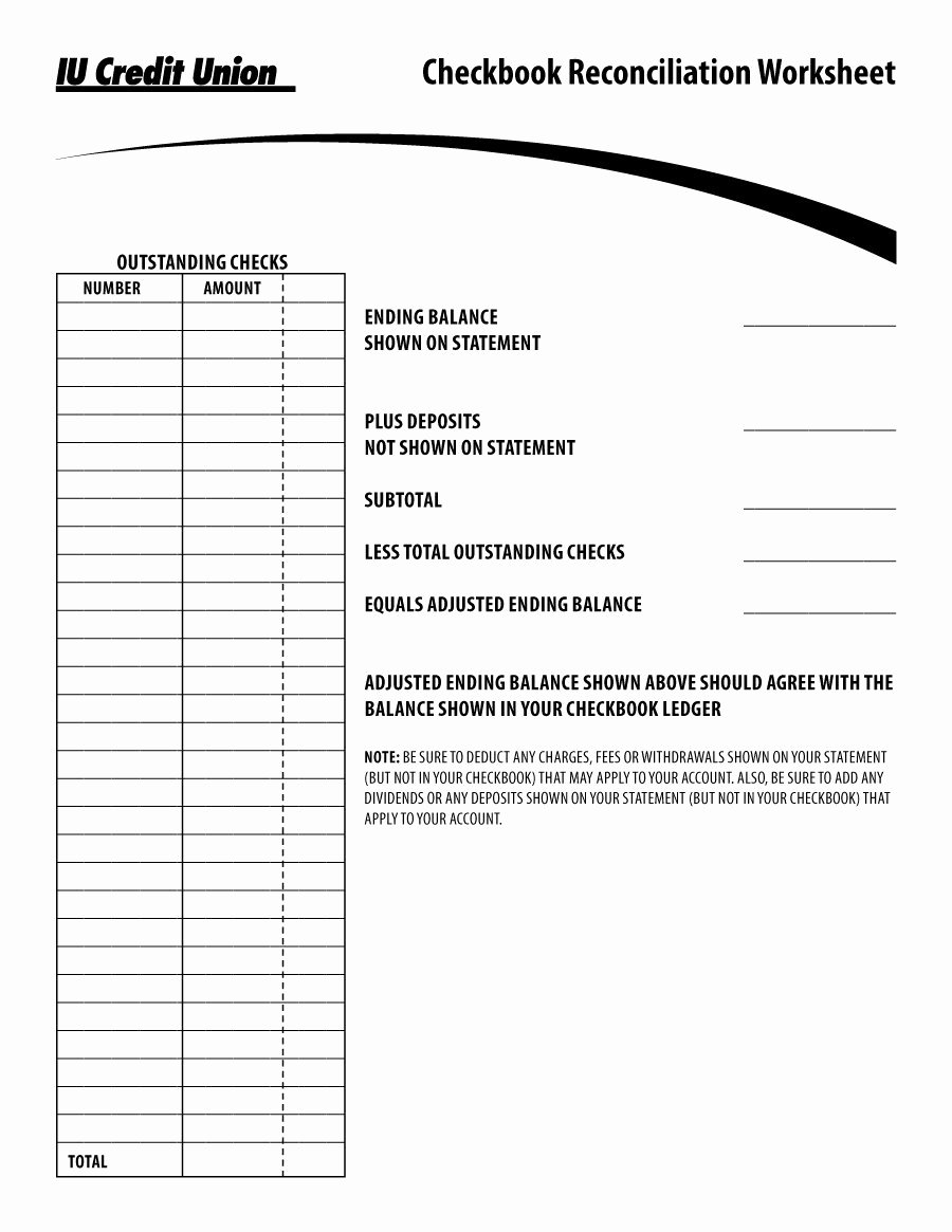 Checkbook Balance Worksheet Elegant 37 Checkbook Register Templates [ Free Printable]